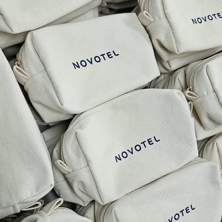 Necessaire de algodão crú